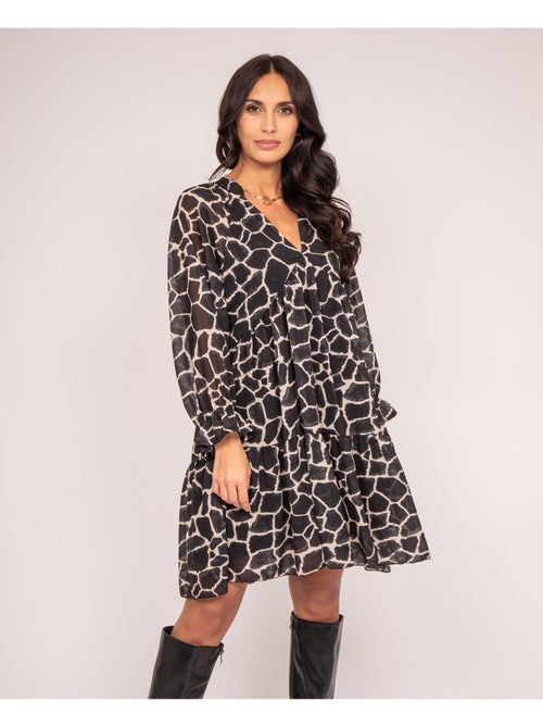 Vestito corto con stampa IFER - Kiabi