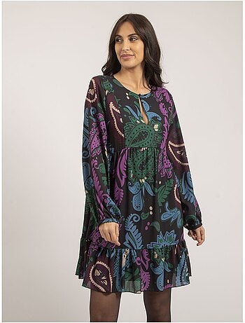Vestito corto con stampa ILLONA