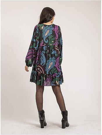 Vestito corto con stampa ILLONA