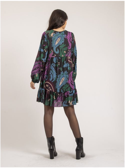Vestito corto con stampa ILLONA - Kiabi