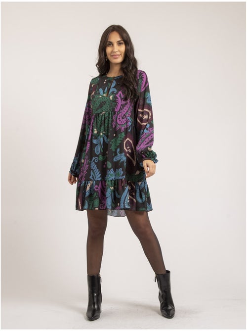 Vestito corto con stampa ILLONA - Kiabi