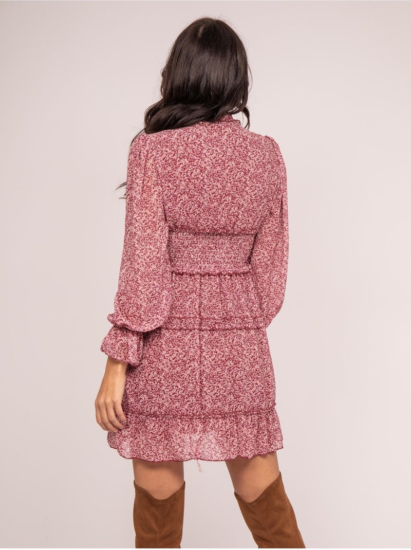 Vestito corto con stampa ismaelle Rosa - Kiabi