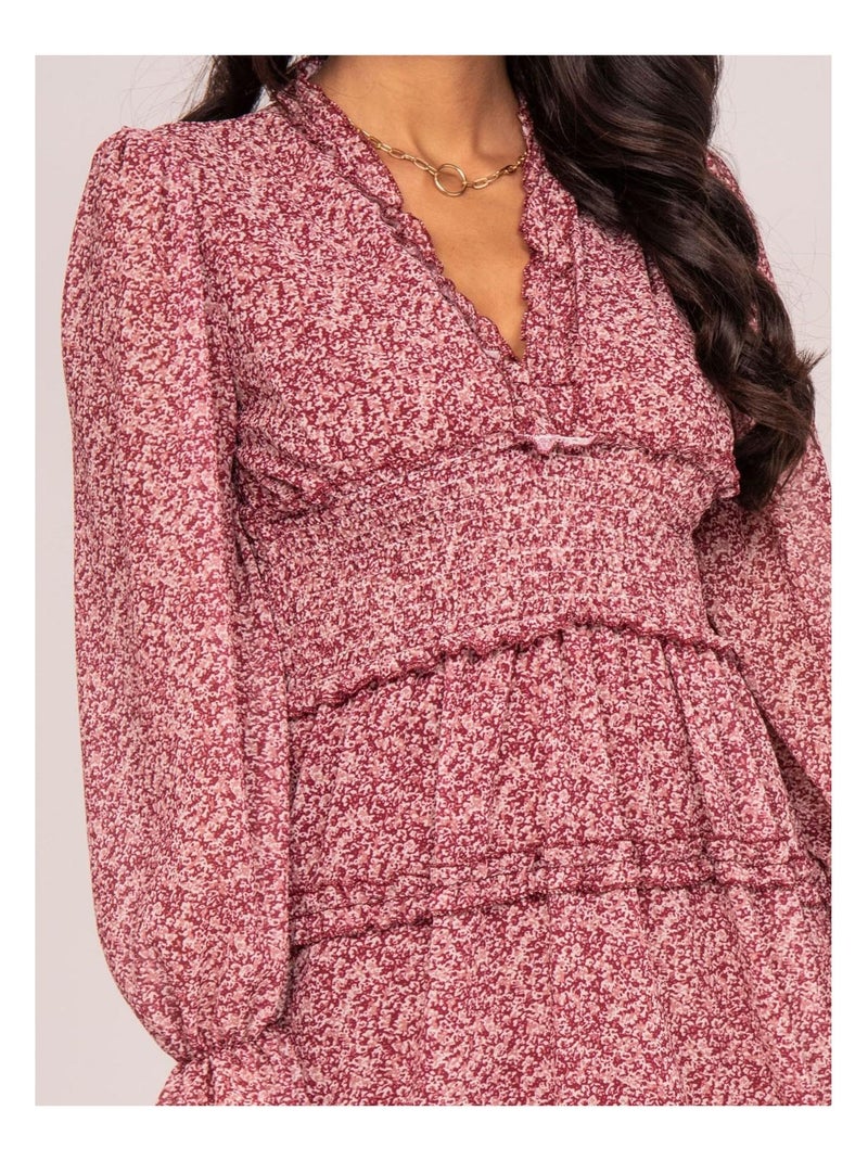 Vestito corto con stampa ismaelle Rosa - Kiabi