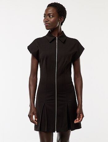 Vestito corto con zip