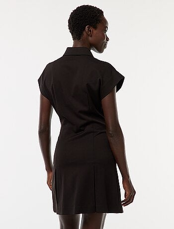 Vestito corto con zip