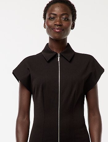 Vestito corto con zip