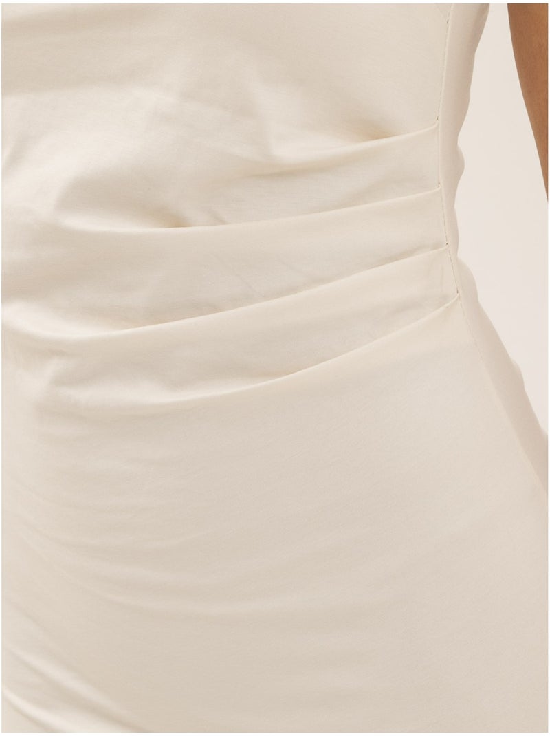 Vestito corto drappeggiato IMAVA Ecru - Kiabi