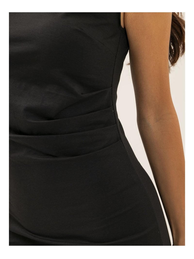 Vestito corto drappeggiato IMAVA Nero - Kiabi