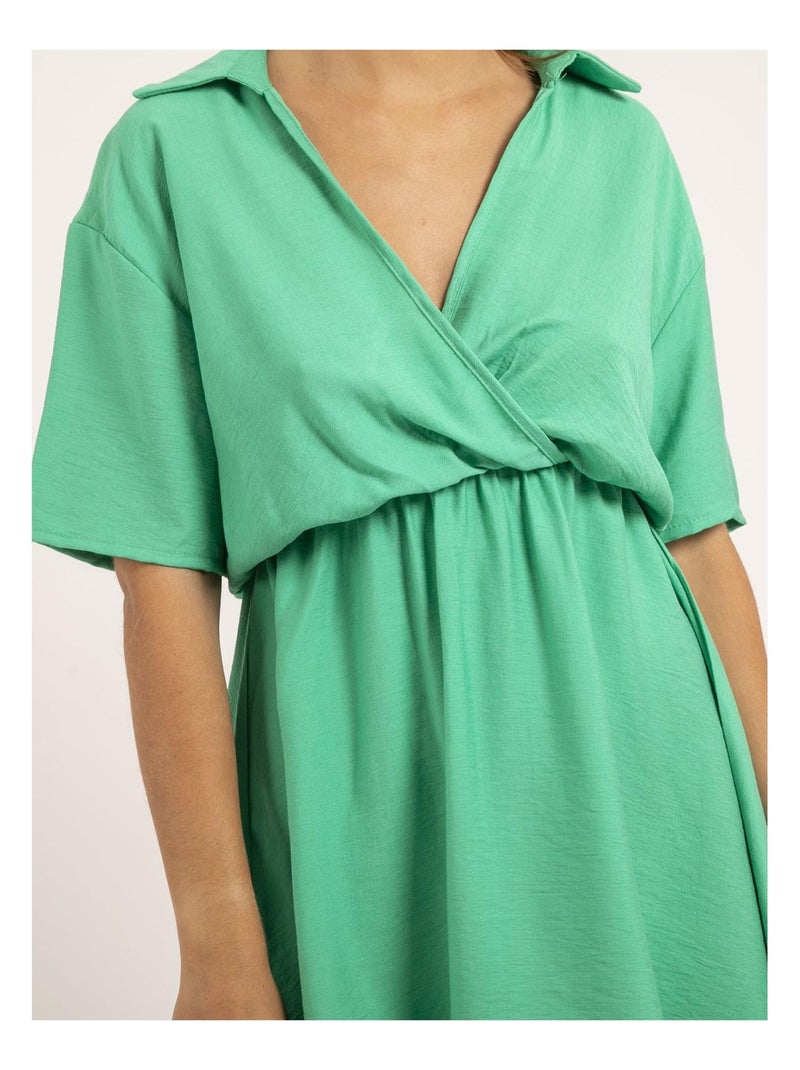Vestito corto IKONA Verde - Kiabi