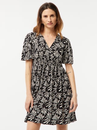 Vestito corto in maglia effetto crêpe