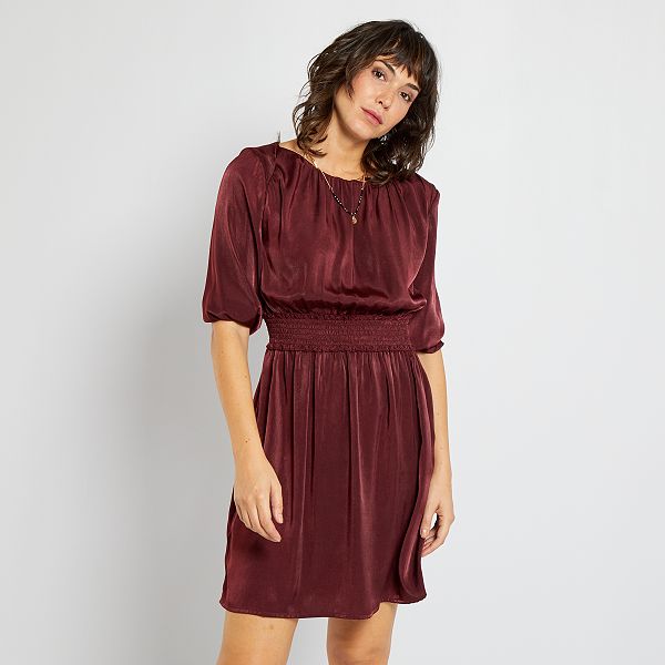 vestito in raso corto