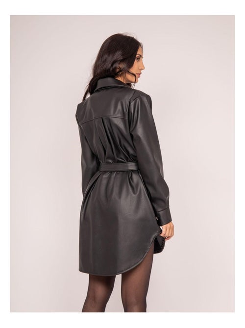 Vestito corto in similpelle ISKY - Kiabi