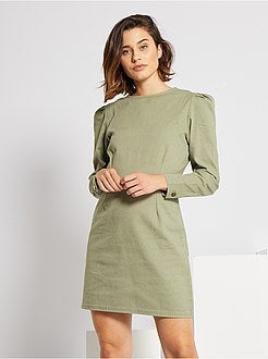 Vestito corto in twill - Kiabi