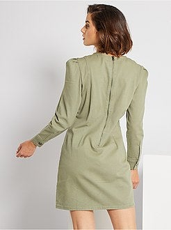 Vestito corto in twill - Kiabi