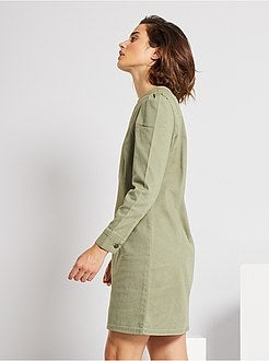 Vestito corto in twill - Kiabi