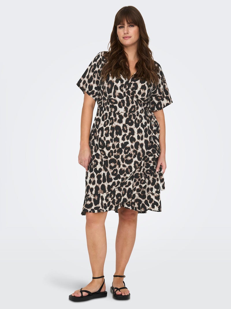 Social Standard Women H-Rise Soft Pull On Boardwalk Leopard