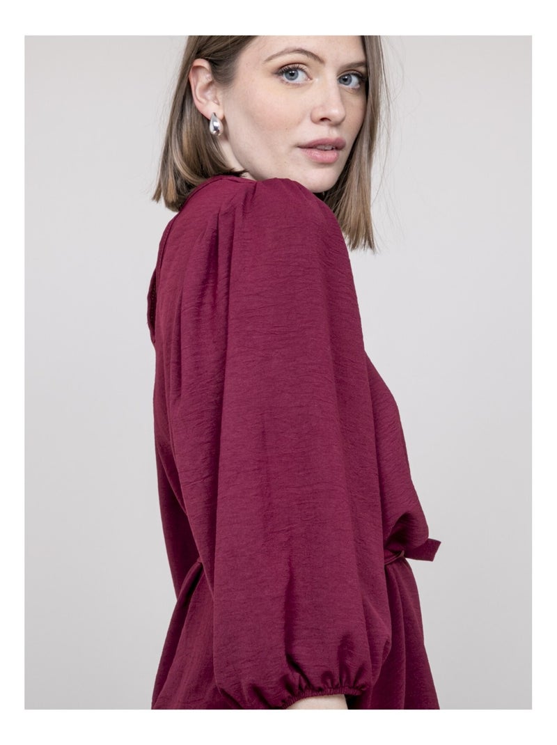 Vestito corto INDONESIA Bordeaux - Kiabi