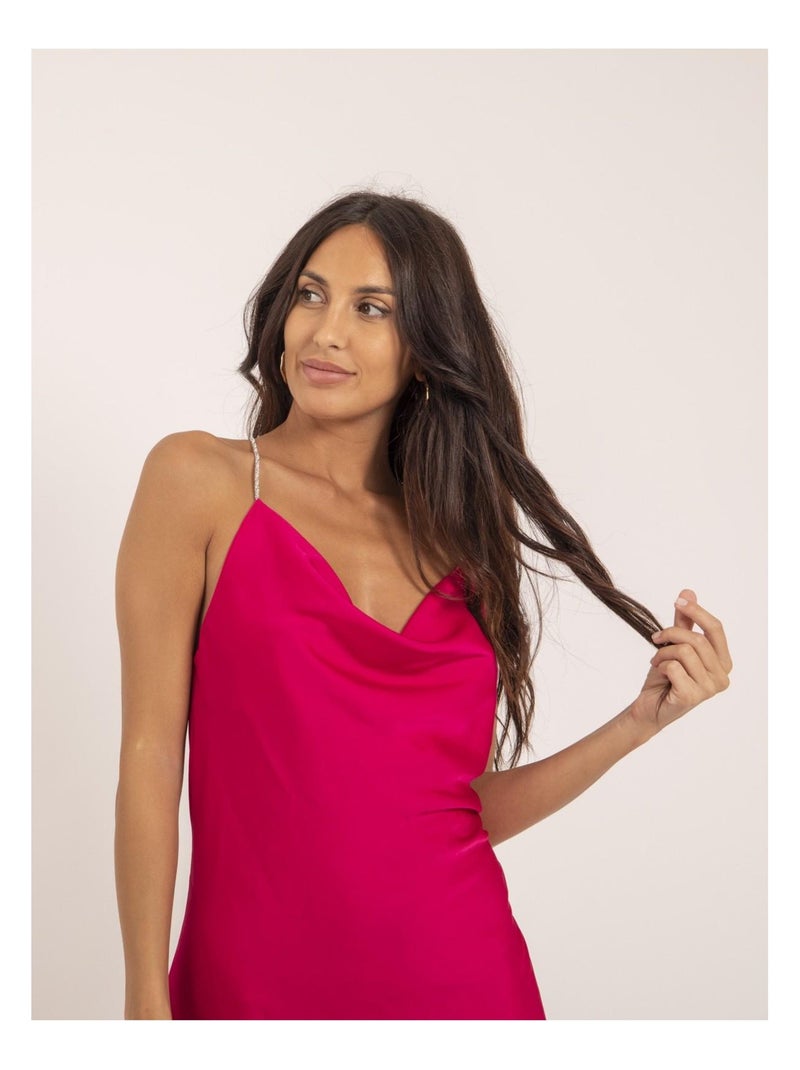 Vestito corto IWAEL Rosa fucsia - Kiabi