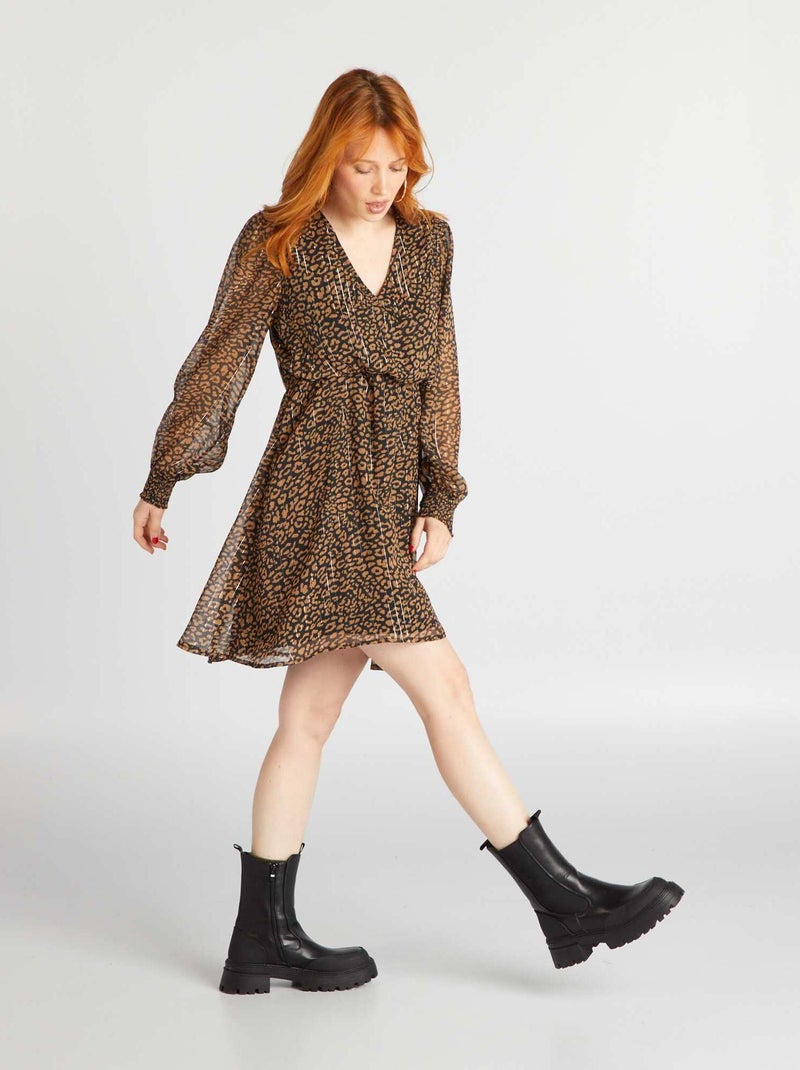 Vestito corto 'JDY' leopardato - Kiabi