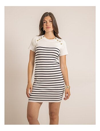 Vestito corto marinière INIA