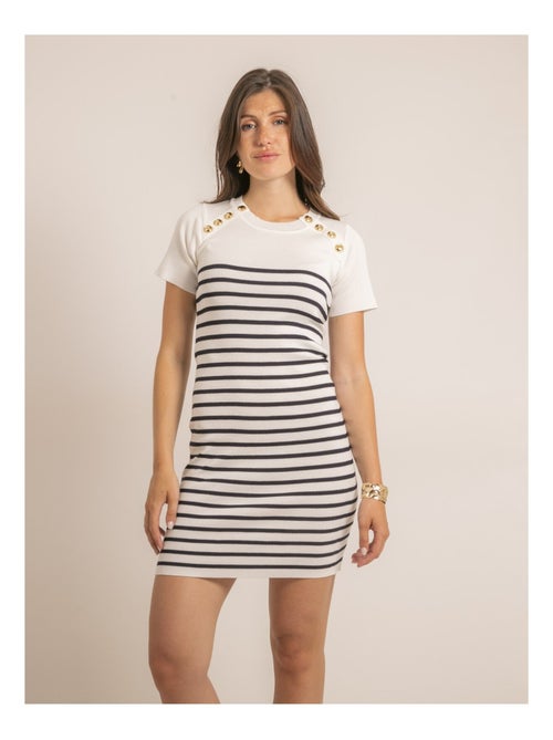 Vestito corto marinière INIA - Kiabi