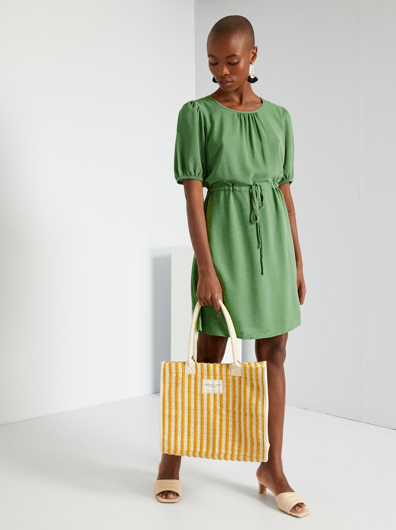 Vestito corto morbido 'JDY' VERDE - Kiabi