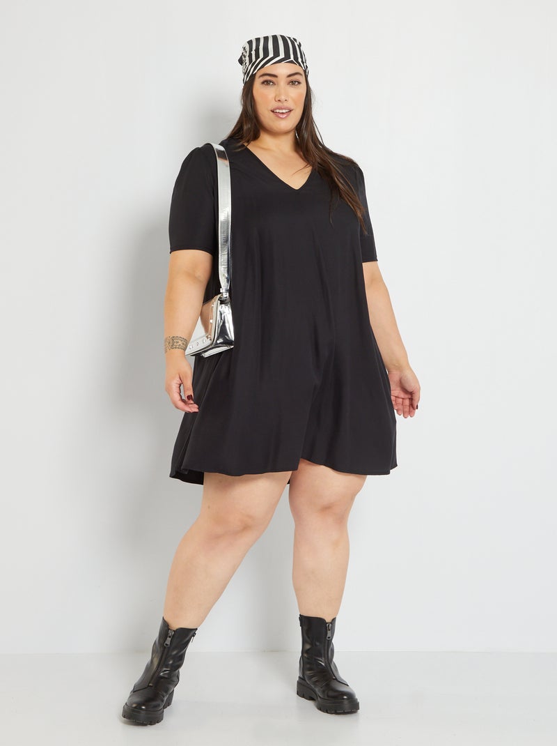 Vestito corto Nero - Kiabi