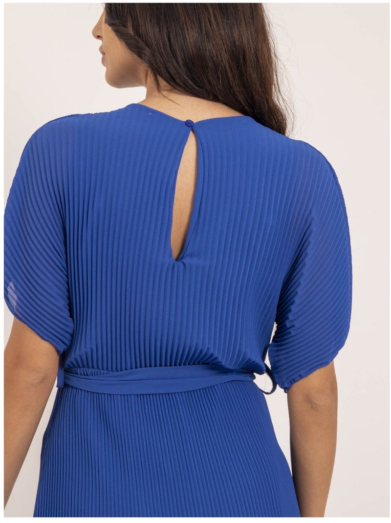 Vestito corto plissettato IWILD Blu reale - Kiabi