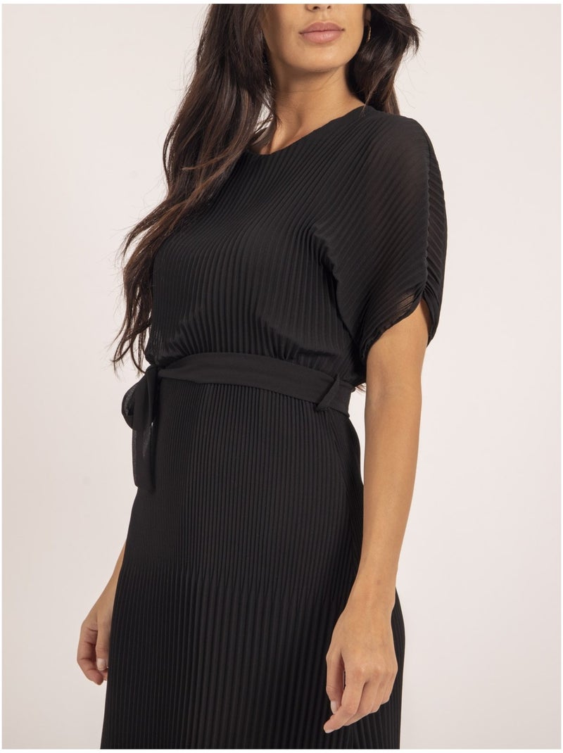 Vestito corto plissettato IWILD Nero - Kiabi