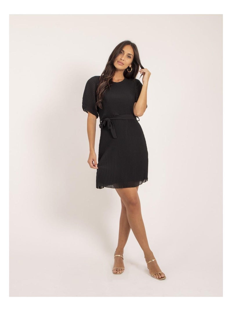 Vestito corto plissettato IWILD Nero - Kiabi