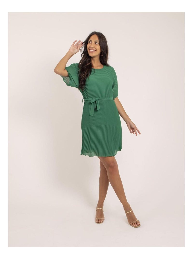 Vestito corto plissettato IWILD Verde - Kiabi