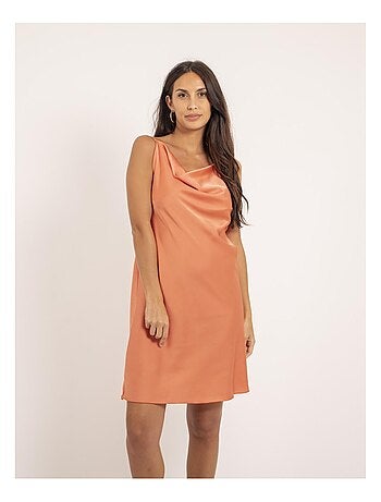 Vestito corto satinato IDALIA