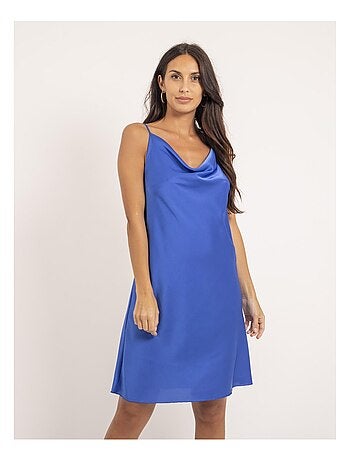 Vestito corto satinato IDALIA