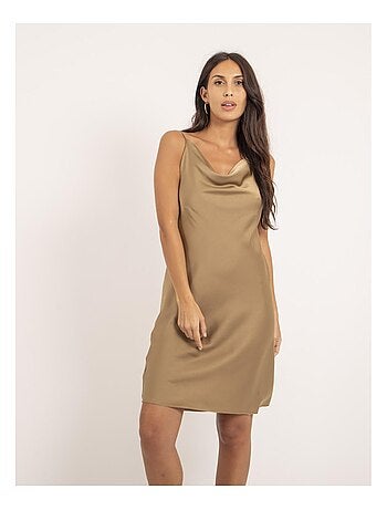 Vestito corto satinato IDALIA
