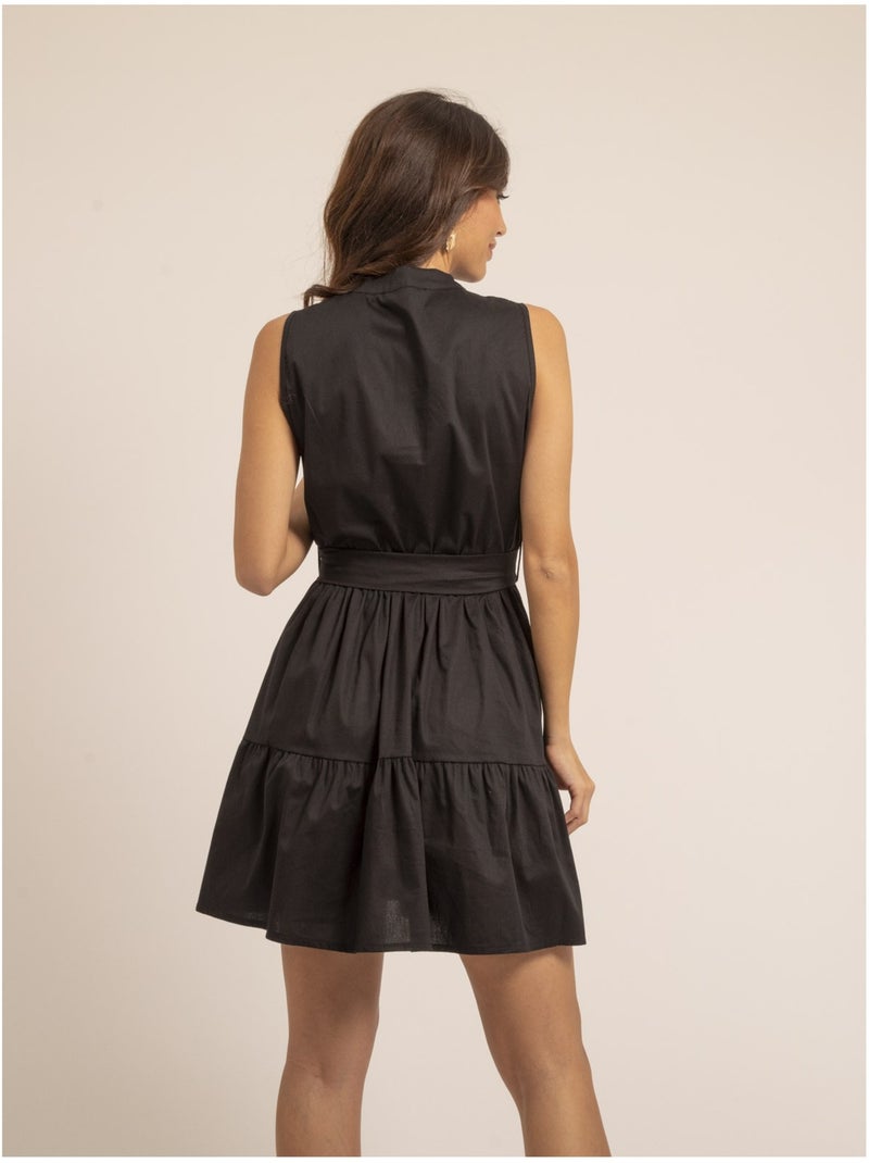 Vestito corto senza maniche ISOLINA Nero - Kiabi