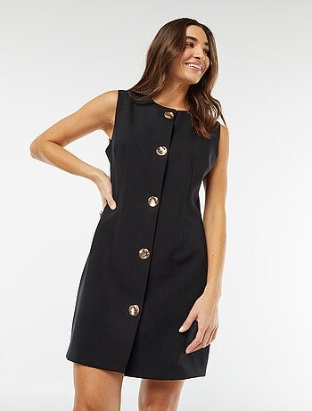 Vestito corto senza maniche