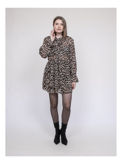 Vestito corto stampa leopardo ITISSIMI - Kiabi