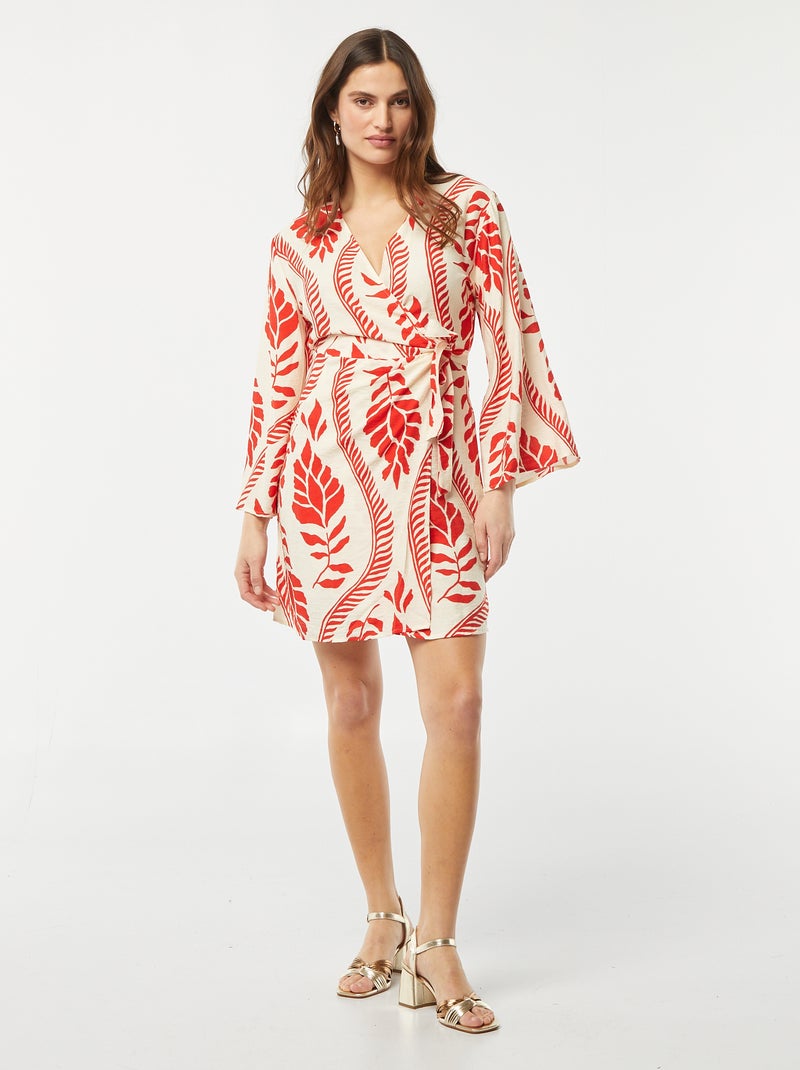 Vestito corto stampato 'JDY' BEIGE - Kiabi