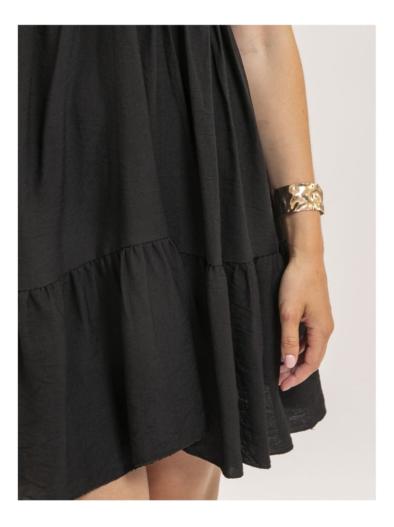 Vestito corto svasato IPIANE Nero - Kiabi