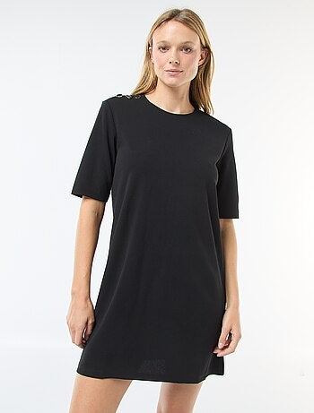 Vestito corto tinta unita con scollo tondo 'JDY'