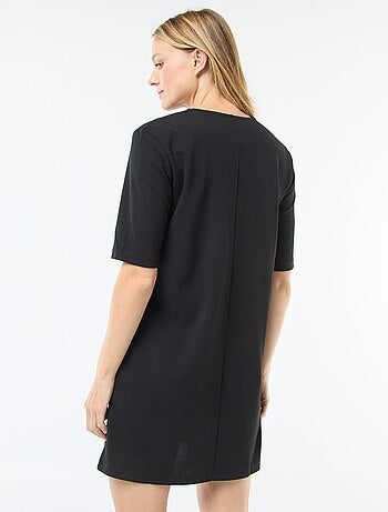 Vestito corto tinta unita con scollo tondo 'JDY'