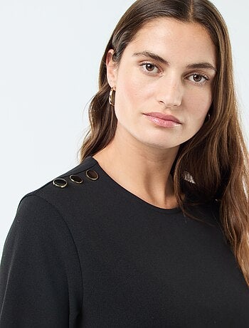 Vestito corto tinta unita con scollo tondo 'JDY'