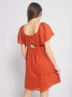 Vestito crêpe in plumetis - Kiabi