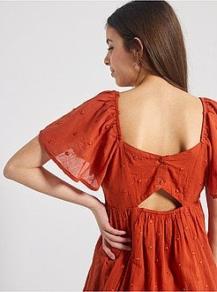 Vestito crêpe in plumetis - Kiabi