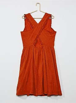 Vestito crêpe in plumetis - Kiabi