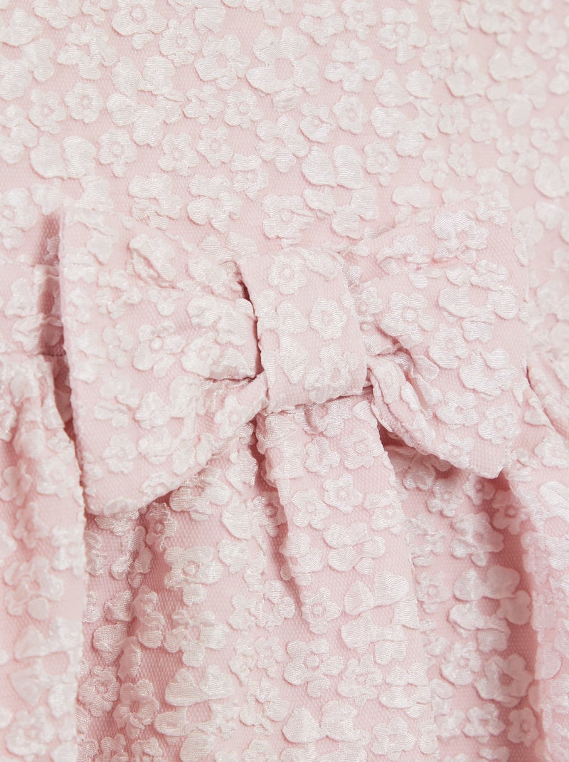 Vestito da cerimonia in jacquard ROSA - Kiabi