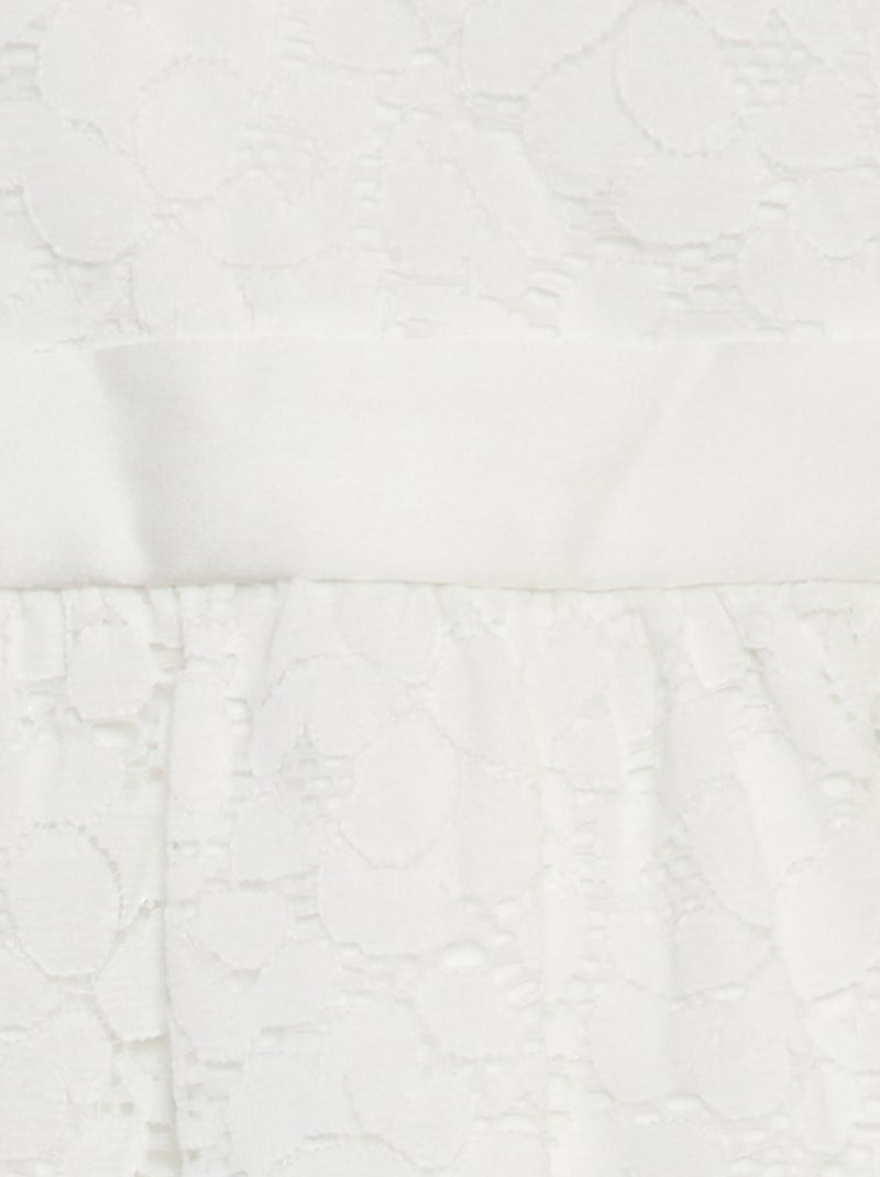 Vestito da cerimonia in pizzo BIANCO - Kiabi