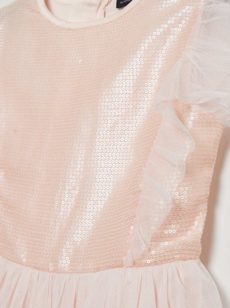 Vestito da cerimonia midi con paillettes ROSA - Kiabi