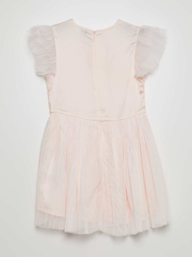 Vestito da cerimonia midi con paillettes ROSA - Kiabi