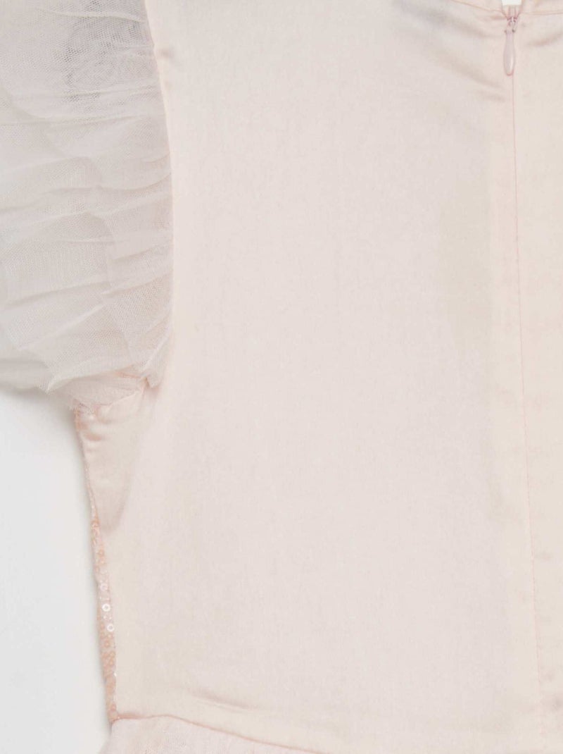 Vestito da cerimonia midi con paillettes ROSA - Kiabi